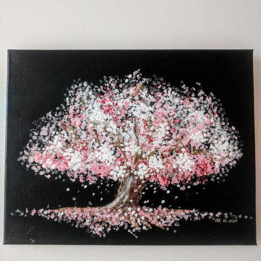 The painting "Blooming Tree" painted by me - Picture 2 of 3